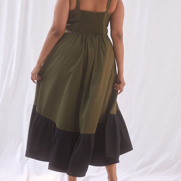 Mare Mare By Anthropologie Ruffled Flounce Maxi Dress Size 1X - Picture 2 of 14